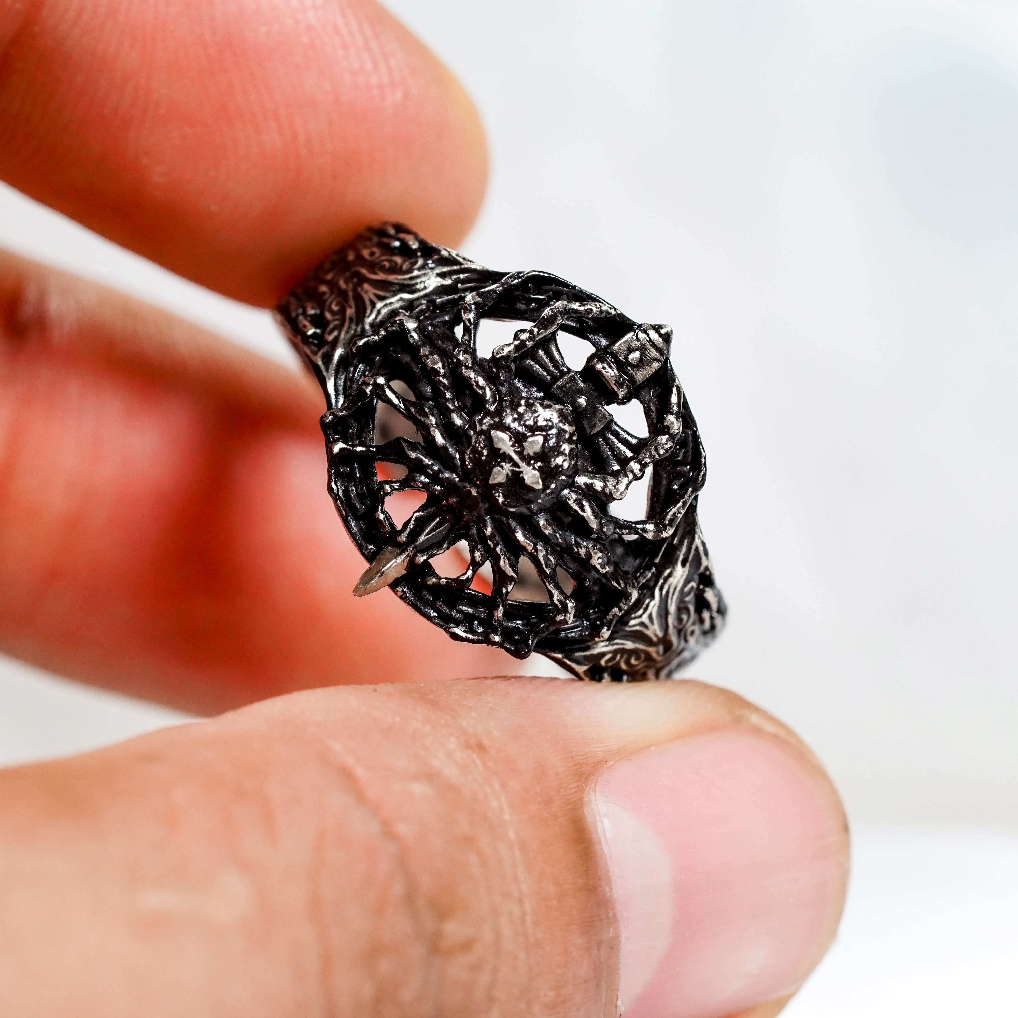 Hunter x Hunter Jewelry, Judgement Chain & Phantom Troupe Spider Ring, Jewelry Hunter x Hunter 950 Silver, Gothic Chain, Anime Fan Gift