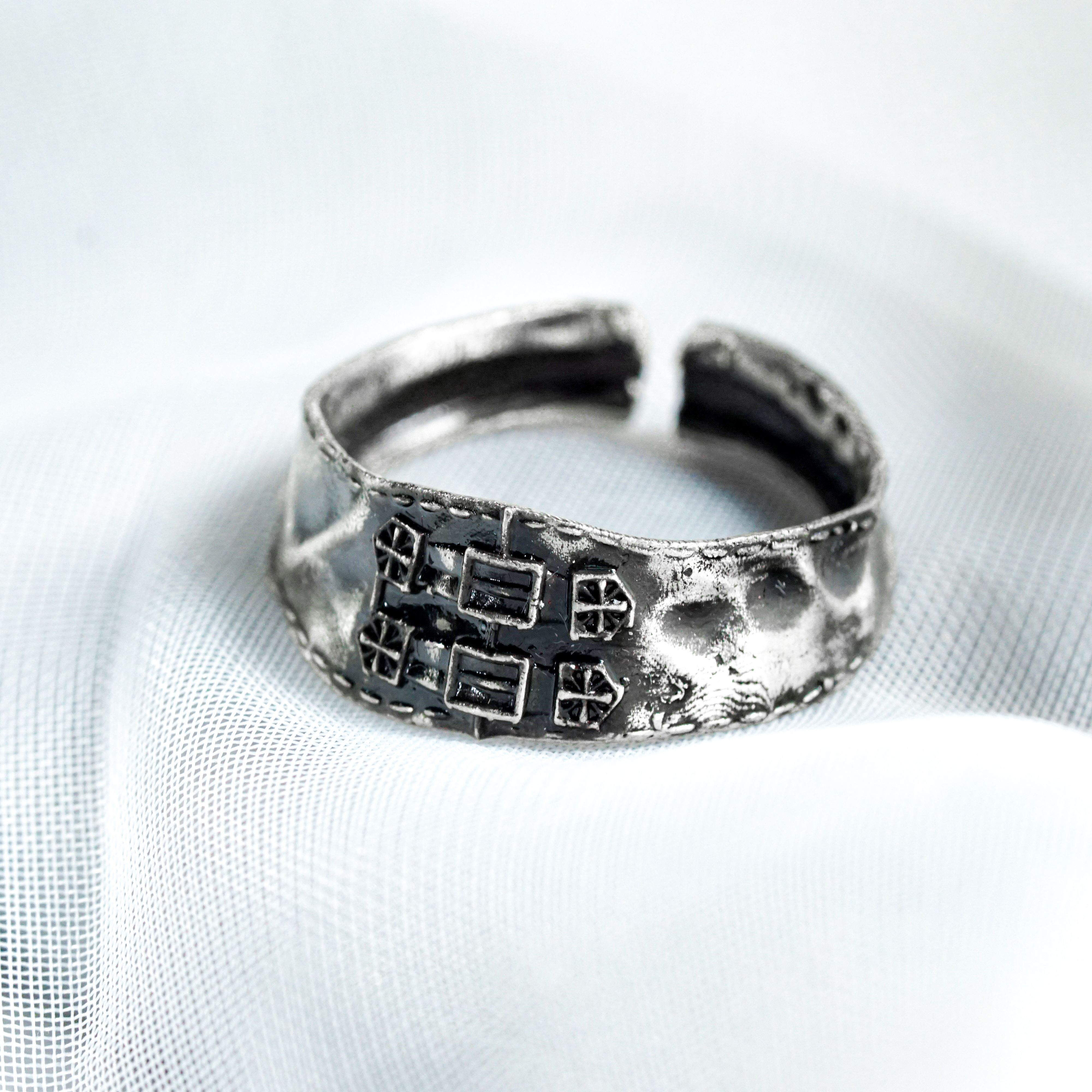 Final Fantasy XVI Vincent Valentine Ring, Handmade Silver 950, Final Fantasy XVI FF16 Jewelry, FFXVI Vincent Valentine